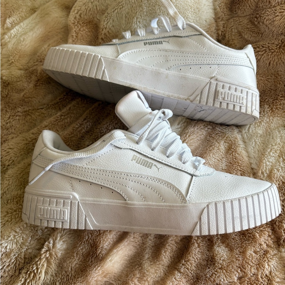 PUMA All-White Casual Sneakers